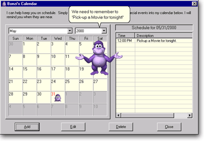 BonziBuddy is running on Linux 