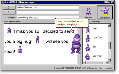 Text Based Bonzi Buddy by CoolEpicGamer